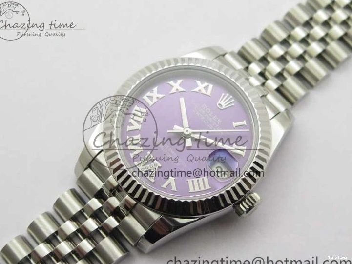 MiroTime 0508 Datejust 31mm 278271 SS BP Maker Best Edition Purple Roman Dial on Jubilee Bracelet OdorResistant 2724